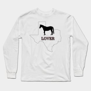 Texas Horse Lover Gift Long Sleeve T-Shirt